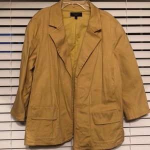 Mustard colored jacket by Talbots